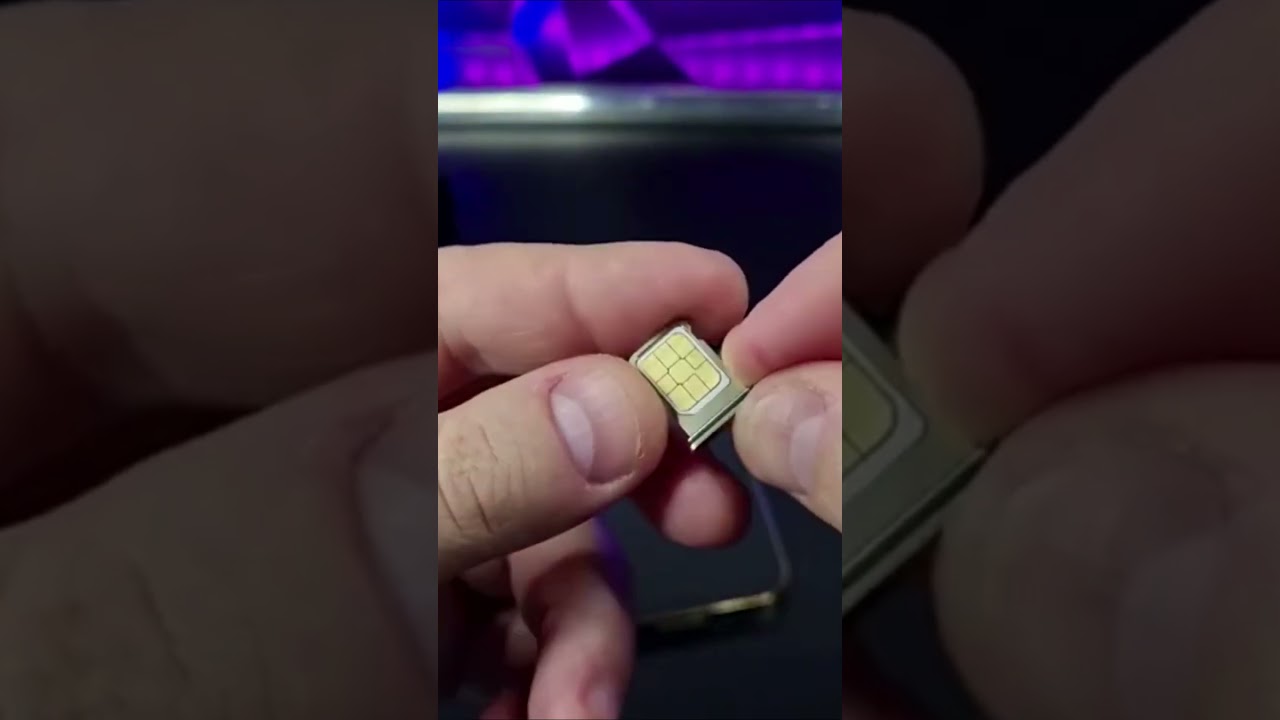 COMO COLOCAR O CHIP NA GAVETA DO SEU IPHONE #Shorts