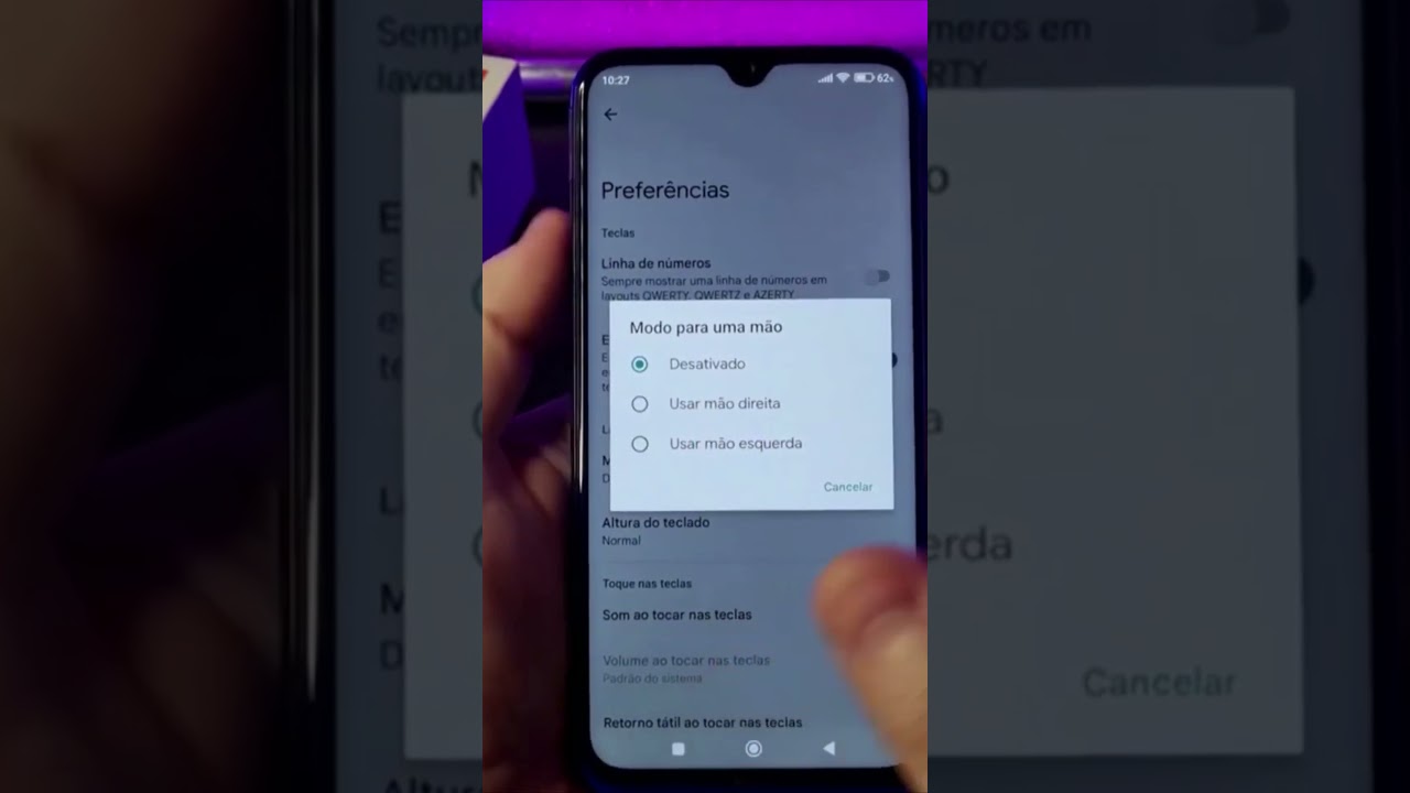 COMO ATIVAR O TECLADO DE UMA MÃO NO XIAOMI #Shorts