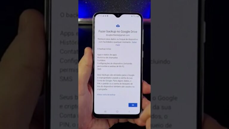 ATIVE O BACKUP NO SAMSUNG E GARANTA SEUS DADOS SALVOS #Shorts