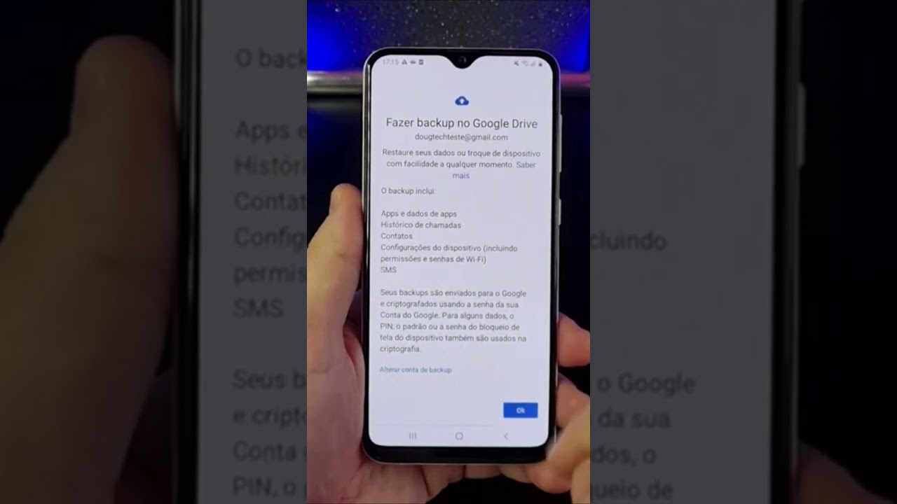 ATIVE O BACKUP NO SAMSUNG E GARANTA SEUS DADOS SALVOS #Shorts
