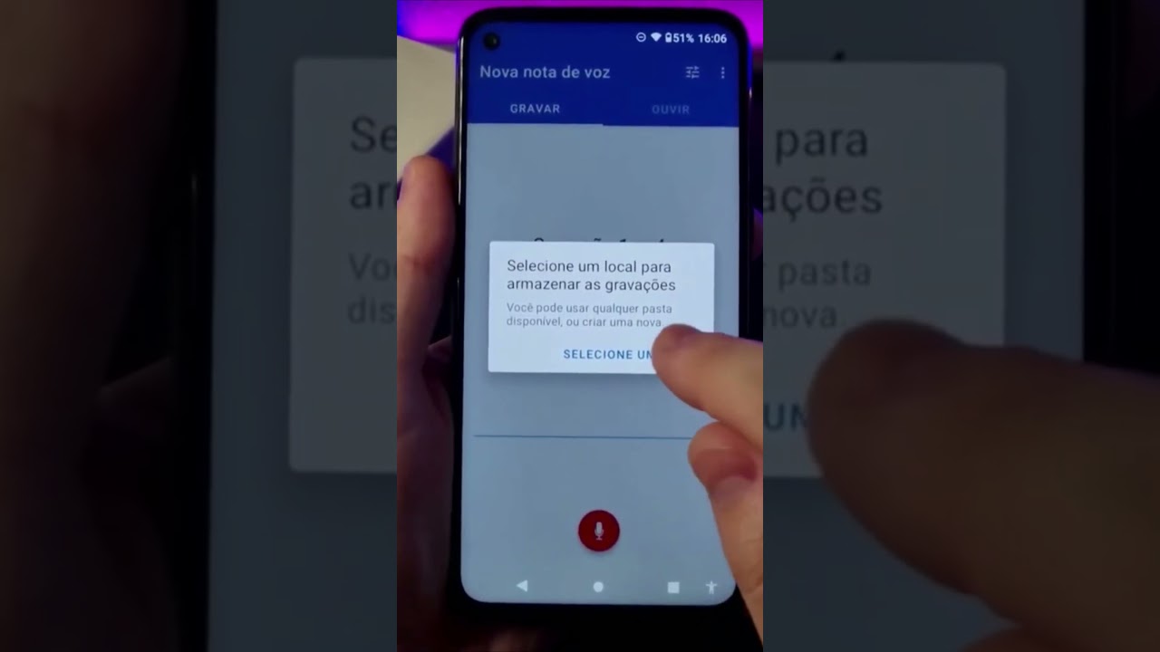 COMO USAR O GRAVADOR DE VOZ NO MOTOROLA #Shorts