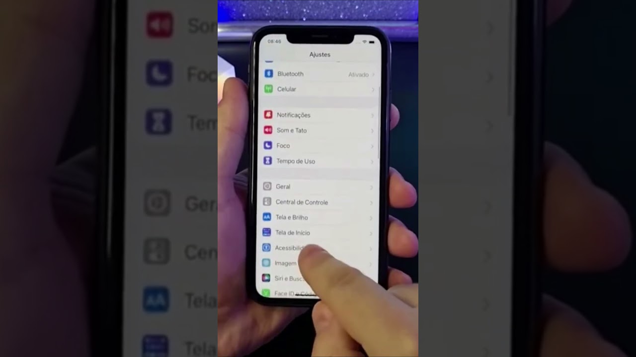 AJUSTE O CONTRASTE DA TELA DO IPHONE PARA MELHOR VISÃO #Shorts