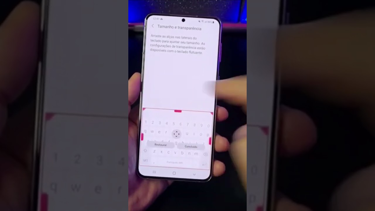PERSONALIZE O TAMANHO DO TECLADO NO SEU SAMSUNG #Shorts