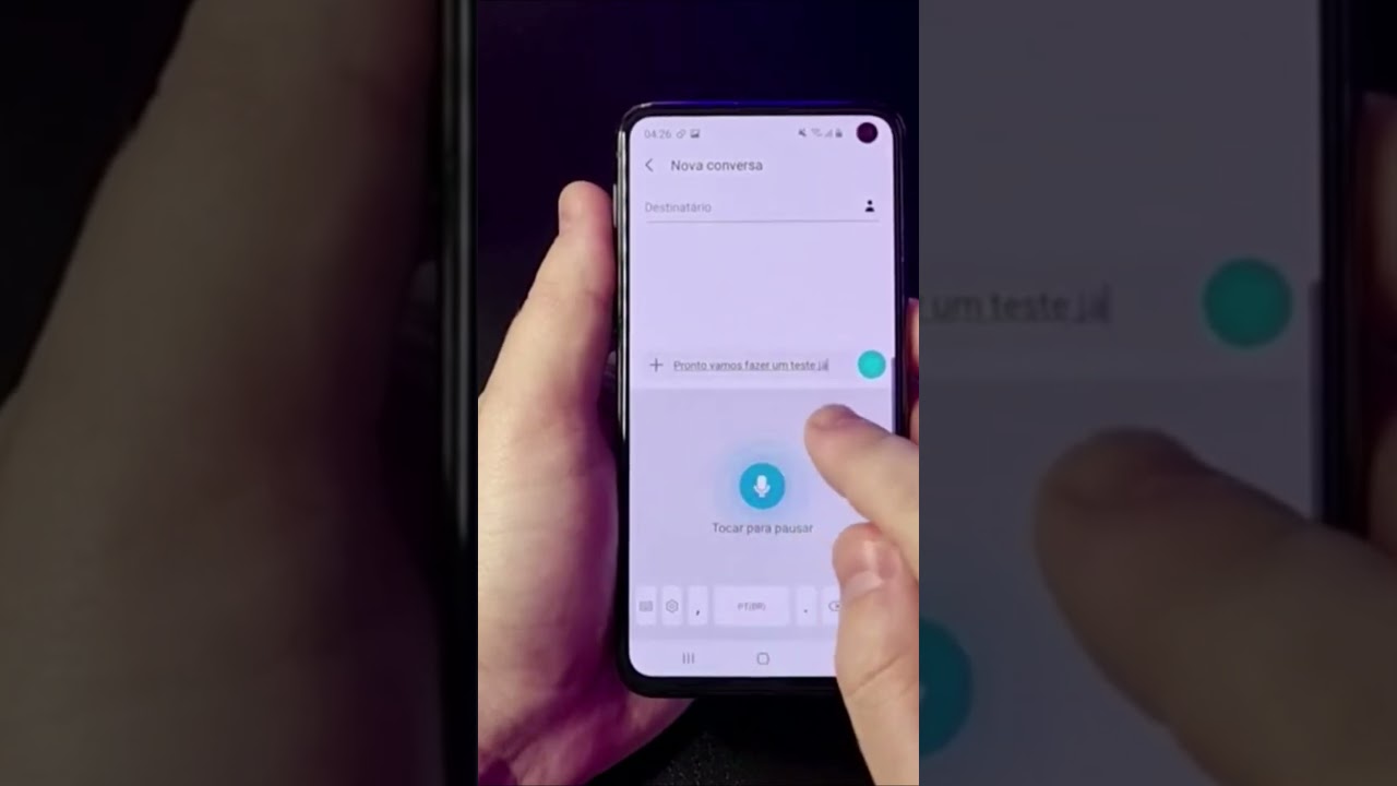COMO DIGITAR USANDO VOZ NO SAMSUNG #Shorts