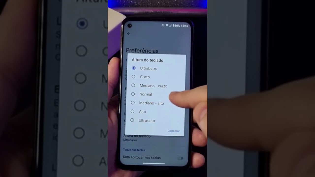 COMO AJUSTAR O TAMANHO DO TECLADO NO MOTOROLA #Shorts