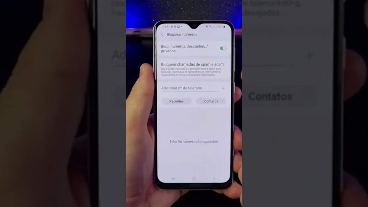 BLOQUEIE CHAMADAS INDESJADAS NO SEU SAMSUNG #Shorts