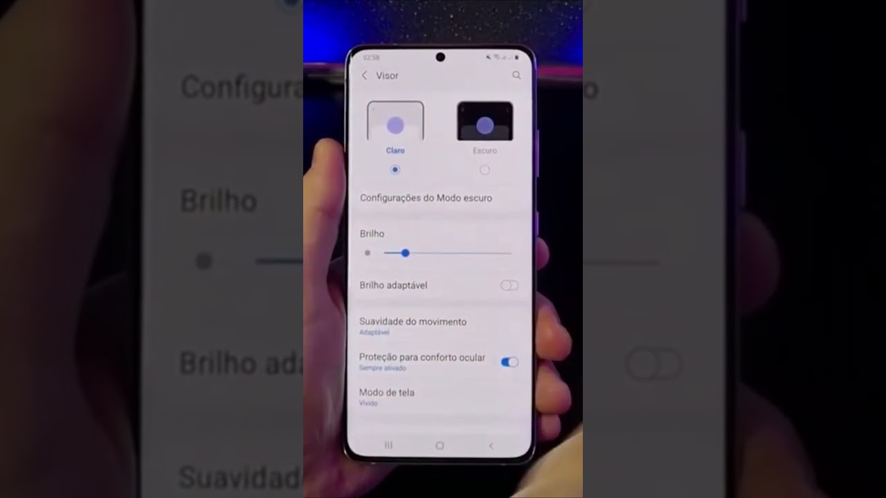 COMO AJUSTAR E PERSONALIZAR O BRILHO DA TELA NO SAMSUNG #Shorts