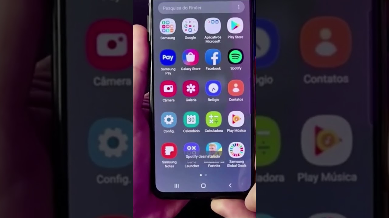 Removendo aplicativos indesejados do seu celular Samsung #Shorts