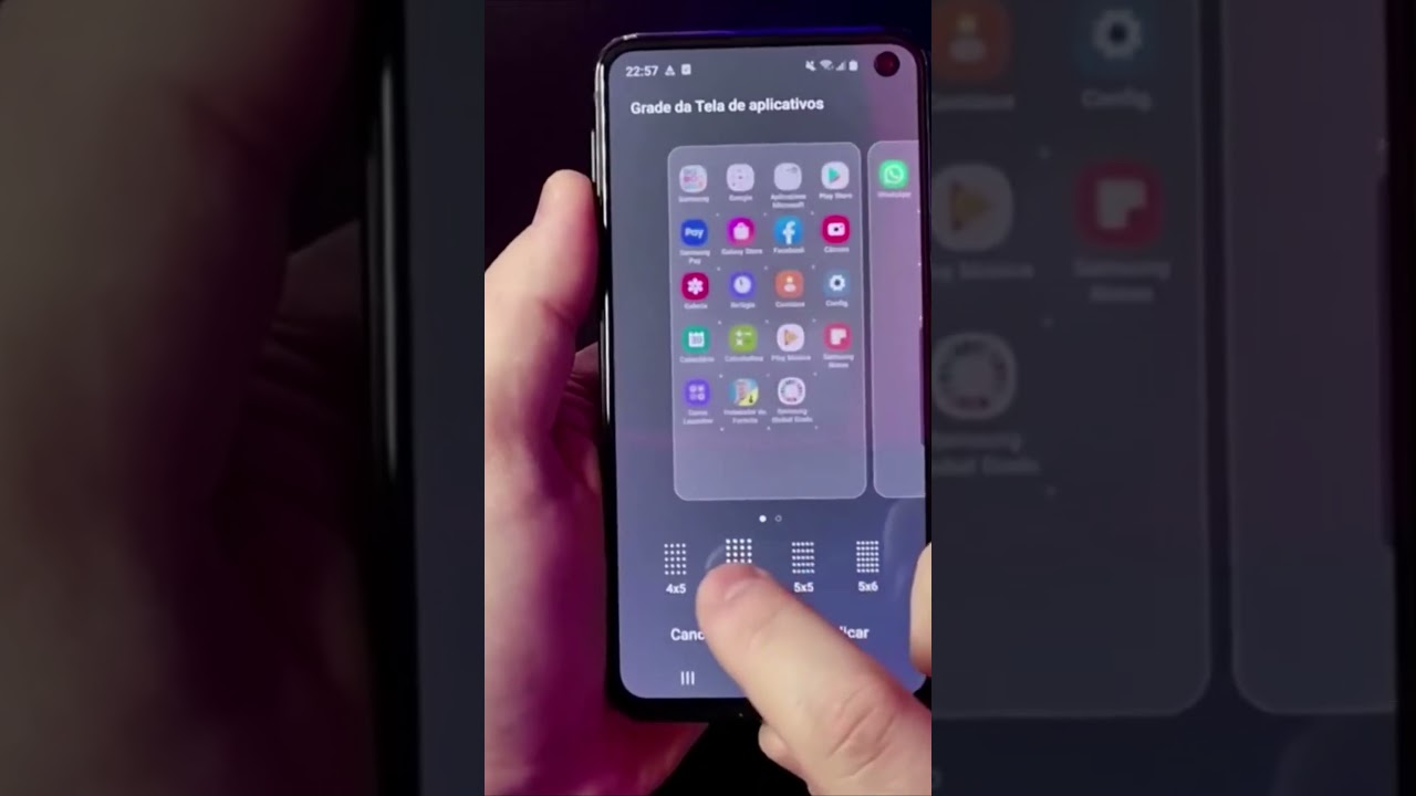 COMO AJUSTAR O TAMANHO DOS ÍCONES NO SAMSUNG GALAXY #Shorts