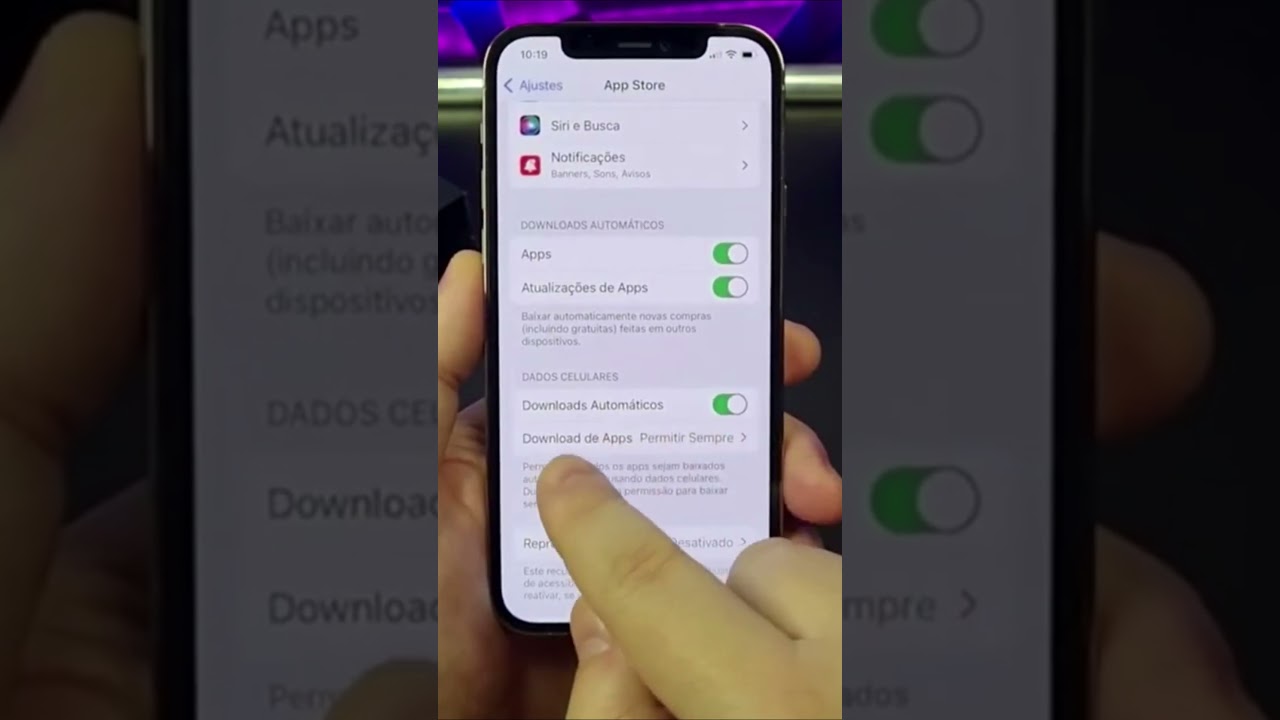ATUALIZE SEUS APLICATIVOS COM DADOS MÓVEIS NO IPHONE #Shorts