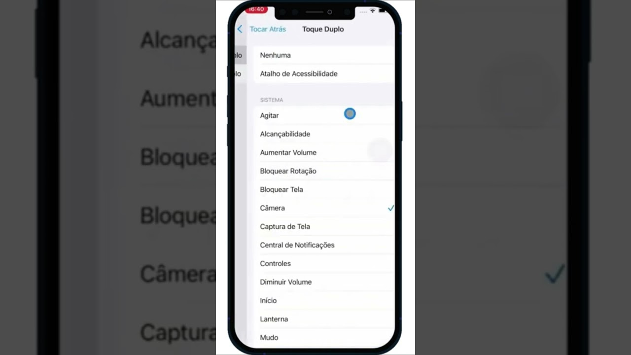 CONFIGURE E PERSONALIZE O BOTÃO TRASEIRO NO IPHONE #Shorts