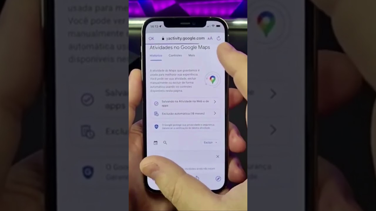 EXCLUA LOCAIS VISITADOS NO GOOGLE MAPS DO SEU IPHONE #Shorts