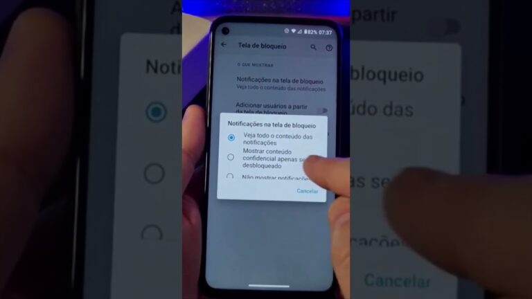 COMO ESCONDER O CONTEÚDO DAS NOTIFICAÇÕES NO MOTOROLA #Shorts