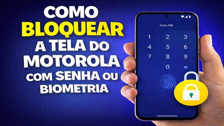 COMO BLOQUEAR A TELA DO MOTOROLA COM SENHA OU BIOMETRIA