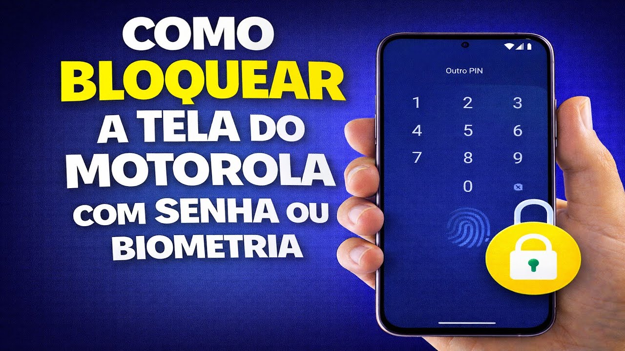 COMO BLOQUEAR A TELA DO MOTOROLA COM SENHA OU BIOMETRIA