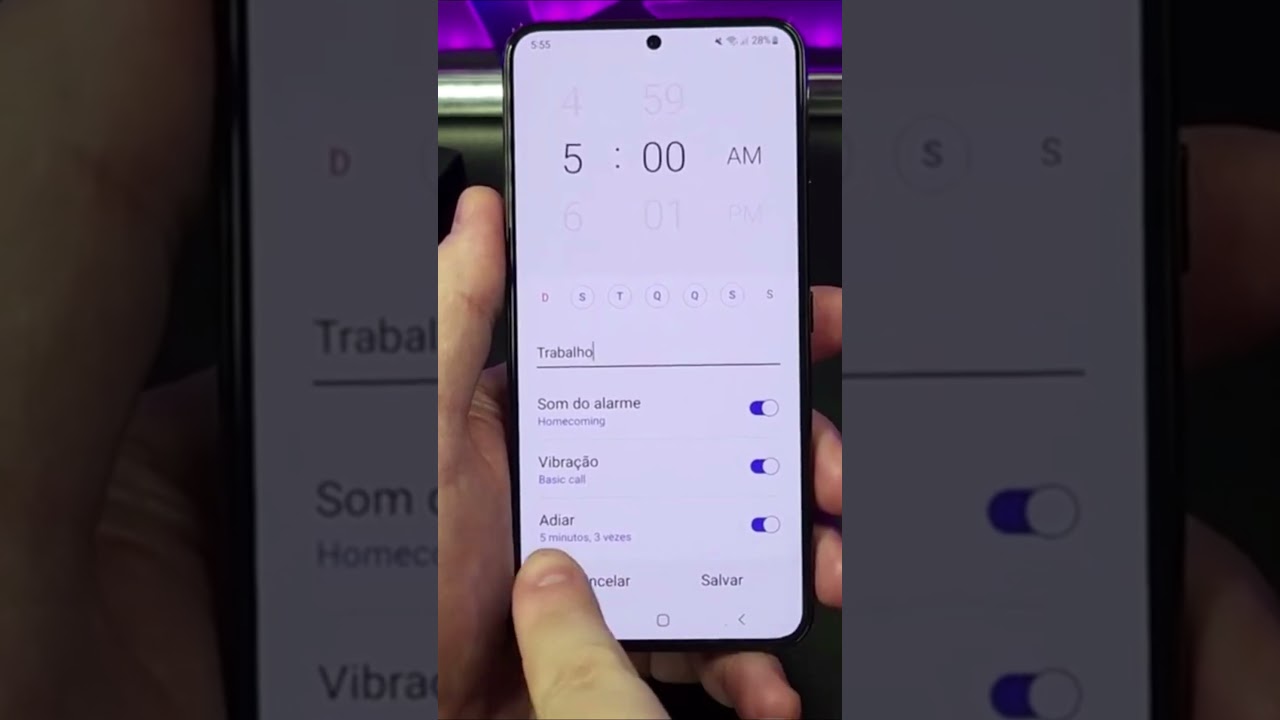 COMO CONFIGURAR O DESPERTADOR NO GALAXY #Shorts