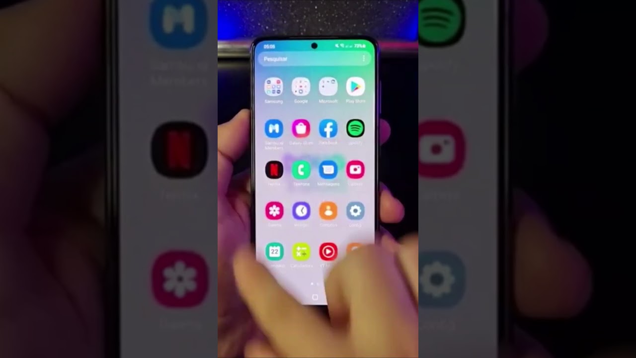 PERSONALIZE O TAMANHO DOS ÍCONES NO SEU SAMSUNG #Shorts