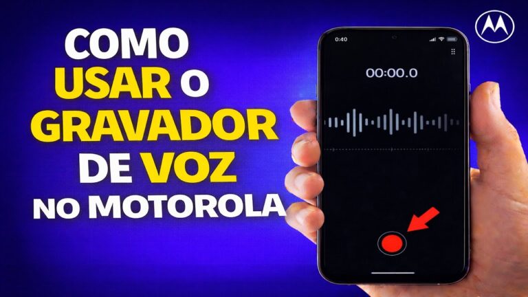 COMO USAR O GRAVADOR DE VOZ NO MOTOROLA