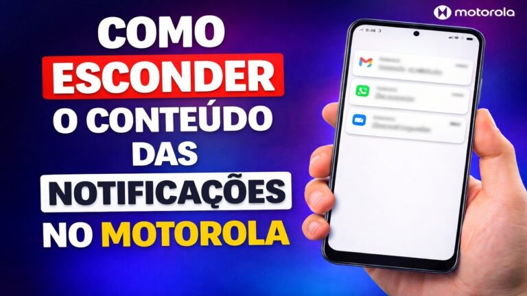 COMO ESCONDER O CONTEÚDO DAS NOTIFICAÇÕES NO MOTOROLA