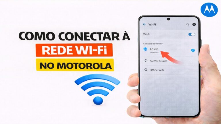 COMO CONECTAR À REDE WI FI NO MOTOROLA