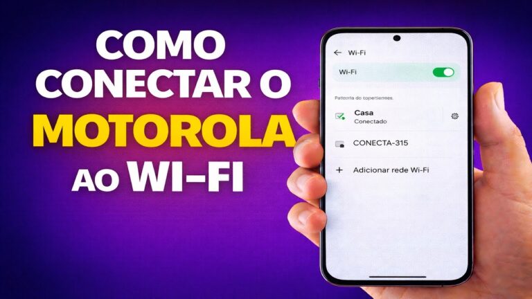 COMO CONECTAR O MOTOROLA AO WI‑FI