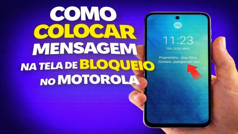 COMO COLOCAR MENSAGEM NA TELA DE BLOQUEIO NO MOTOROLA COMO COLOCAR MENSAGEM NA TELA DE BLOQUEIO NO MOTOROLA