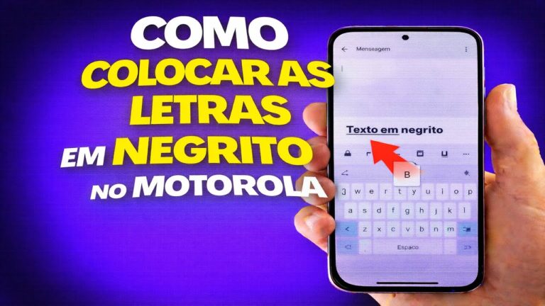 COMO COLOCAR AS LETRAS EM NEGRITO NO MOTOROLA COMO COLOCAR AS LETRAS EM NEGRITO NO MOTOROLA