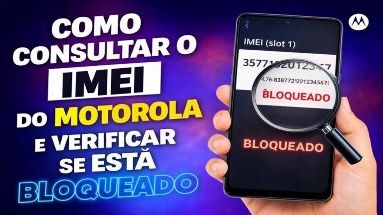 COMO CONSULTAR O IMEI DO MOTOROLA E VERIFICAR SE ESTÁ BLOQUEADO