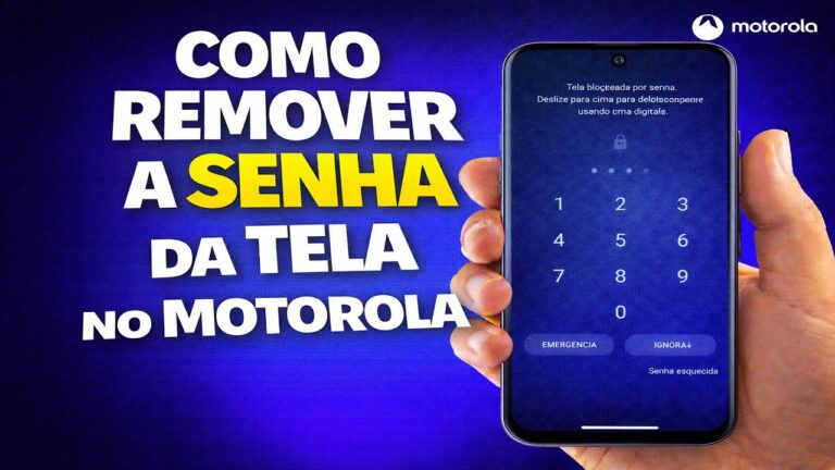 COMO REMOVER A SENHA DA TELA NO MOTOROLA