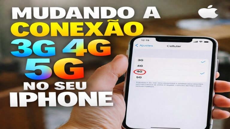 MUDANDO A CONEXÃO 3G 4G 5G NO SEU IPHONE