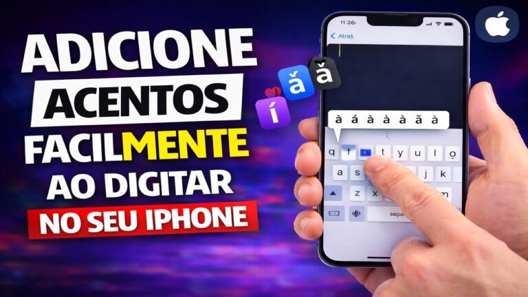 ADICIONE ACENTOS FACILMENTE AO DIGITAR NO SEU IPHONE