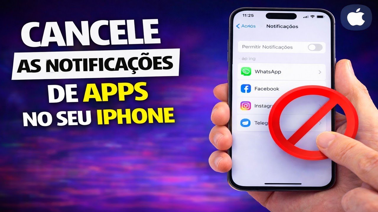 CANCELE AS NOTIFICAÇÕES DE APPS NO SEU IPHONE
