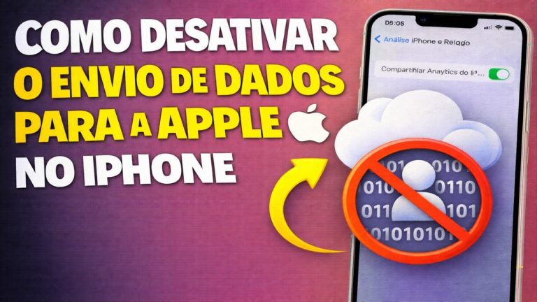 COMO DESATIVAR O ENVIO DE DADOS PARA A APPLE NO IPHONE