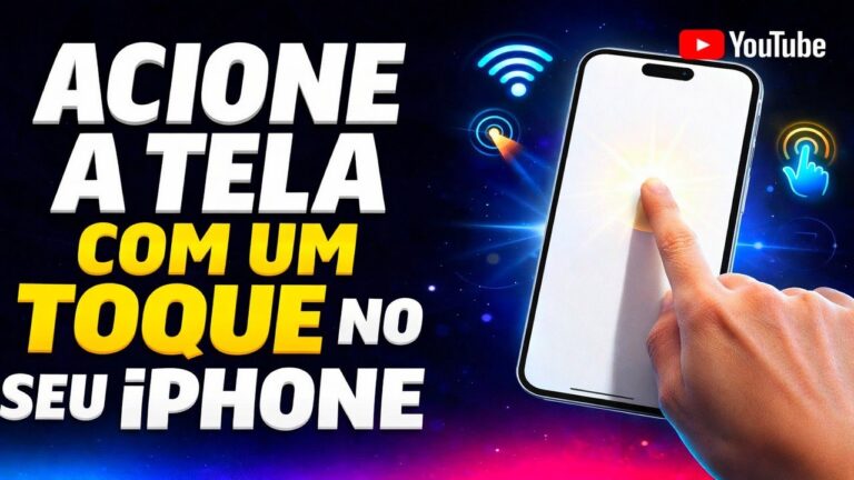 ACIONE A TELA COM UM TOQUE NO SEU IPHONE