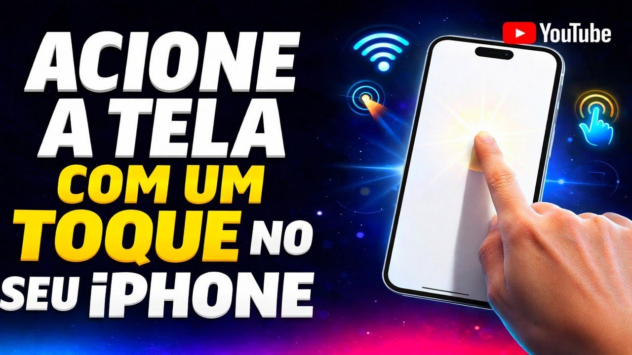 ACIONE A TELA COM UM TOQUE NO SEU IPHONE ACIONE A TELA COM UM TOQUE NO SEU IPHONE