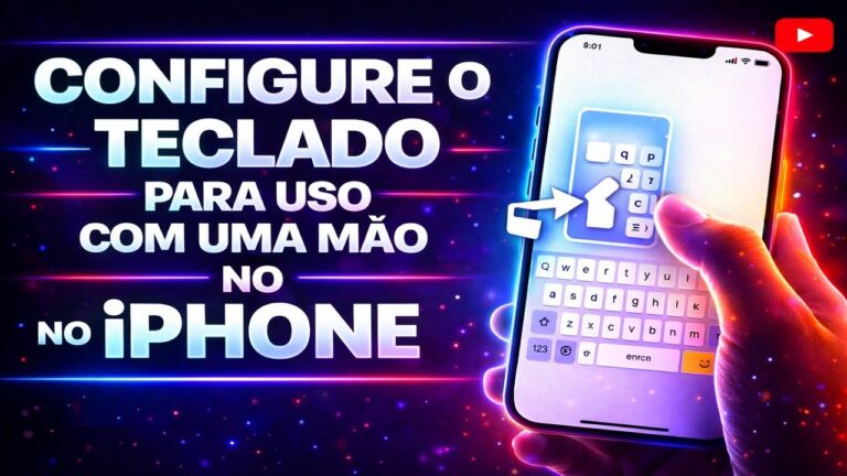 CONFIGURE O TECLADO PARA USO COM UMA MÃO NO IPHONE