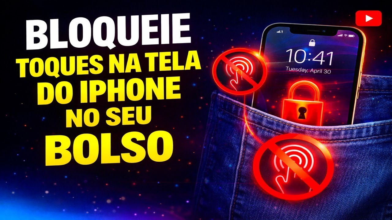 BLOQUEIE TOQUES NA TELA DO IPHONE NO SEU BOLSO