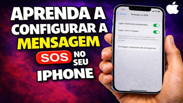 APRENDA A CONFIGURAR A MENSAGEM S O S NO SEU IPHONE
