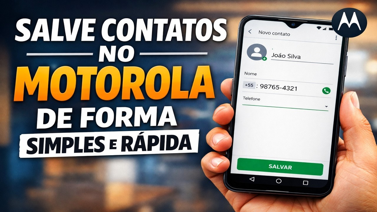 SALVE CONTATOS NO MOTOROLA DE FORMA SIMPLES E RÁPIDA