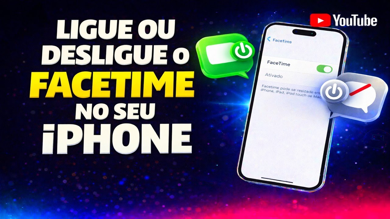 LIGUE OU DESLIGUE O FACETIME NO SEU IPHONE AGORA
