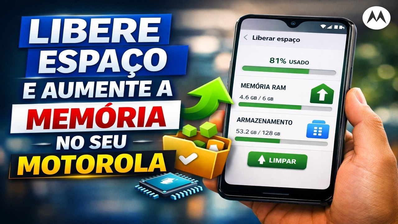 LIBERE ESPAÇO E AUMENTE A MEMÓRIA NO SEU MOTOROLA