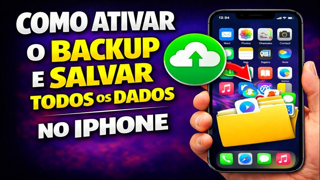 COMO ATIVAR O BACKUP E SALVAR TODOS OS DADOS NO IPHONE
