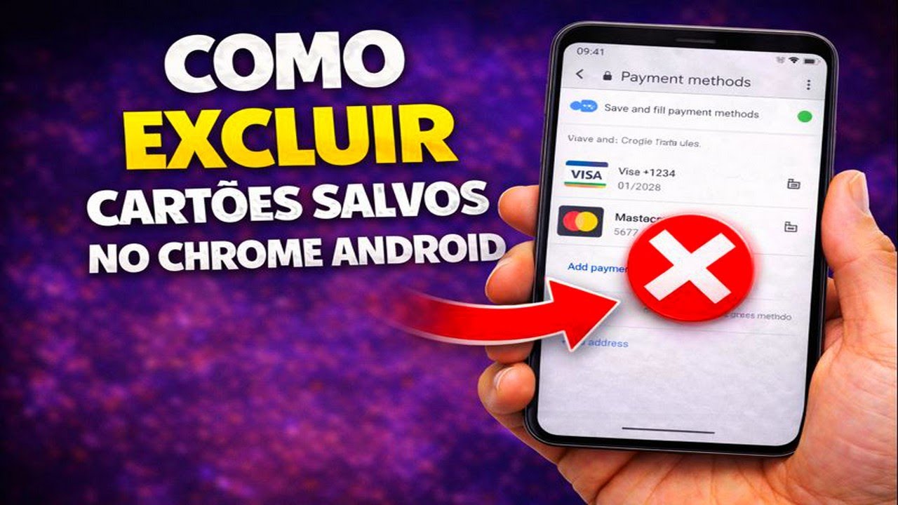 COMO EXCLUIR CARTÕES SALVOS NO CHROME ANDROID