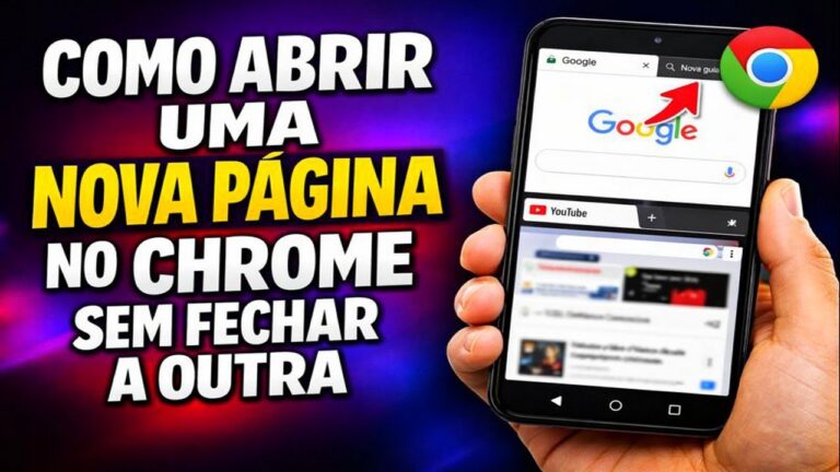 COMO ABRIR UMA NOVA PÁGINA NO CHROME SEM FECHAR A OUTRA