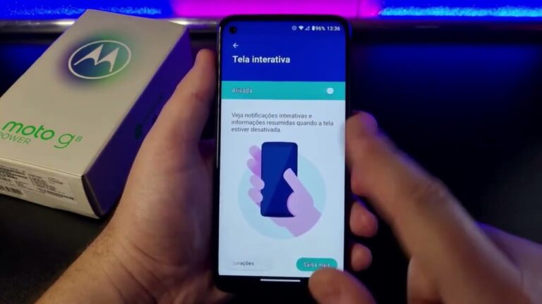 FAÇA A TELA DO MOTOROLA ACENDER AO PEGAR O CELULAR