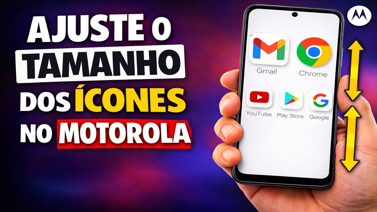 AJUSTE O TAMANHO DOS ÍCONES NO SEU MOTOROLA