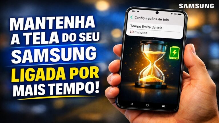 MANTENHA A TELA DO SEU SAMSUNG LIGADA POR MAIS TEMPO MANTENHA A TELA DO SEU SAMSUNG LIGADA POR MAIS TEMPO