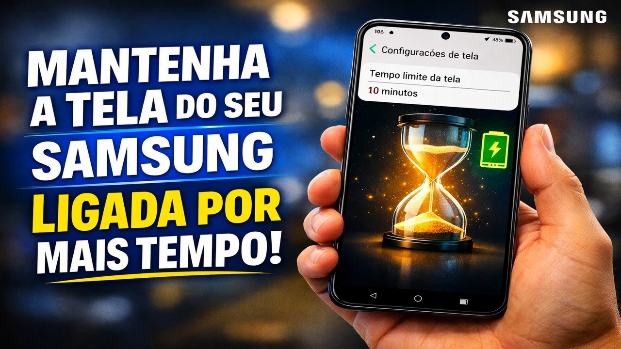 MANTENHA A TELA DO SEU SAMSUNG LIGADA POR MAIS TEMPO MANTENHA A TELA DO SEU SAMSUNG LIGADA POR MAIS TEMPO