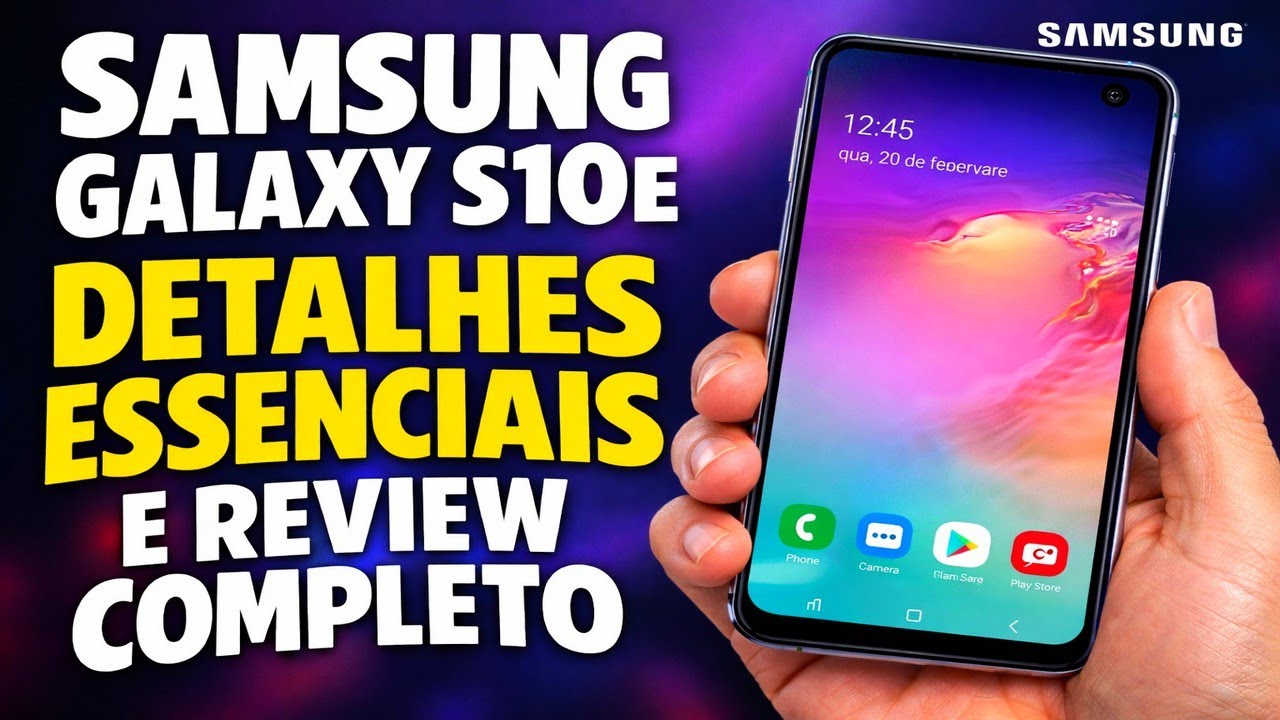 SAMSUNG GALAXY S10E DETALHES ESSENCIAIS E REVIEW COMPLETO