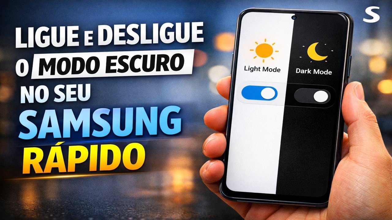 LIGUE E DESLIGUE O MODO ESCURO NO SEU SAMSUNG RÁPIDO